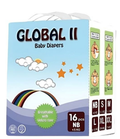Global Baby Diapers 16 - NB