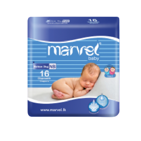 Marvel Baby Diapers 16Pax - NB