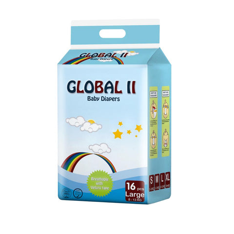 Global Baby Diapers 16 - L